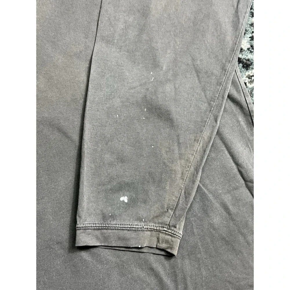 Vintage Style Men The Northface Long sleeve Tshirt Size XL Gray Sunfade Paint